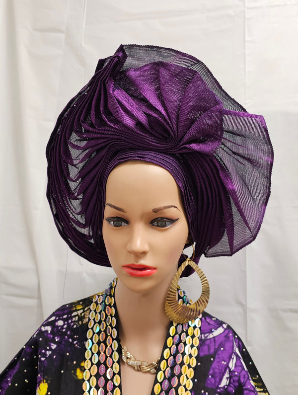 Purple Beautiful Ready Tie Auto Gale
