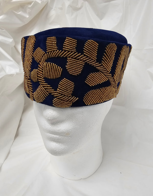 Velvet Nigerian Traditional  Native  Wear Men Cap