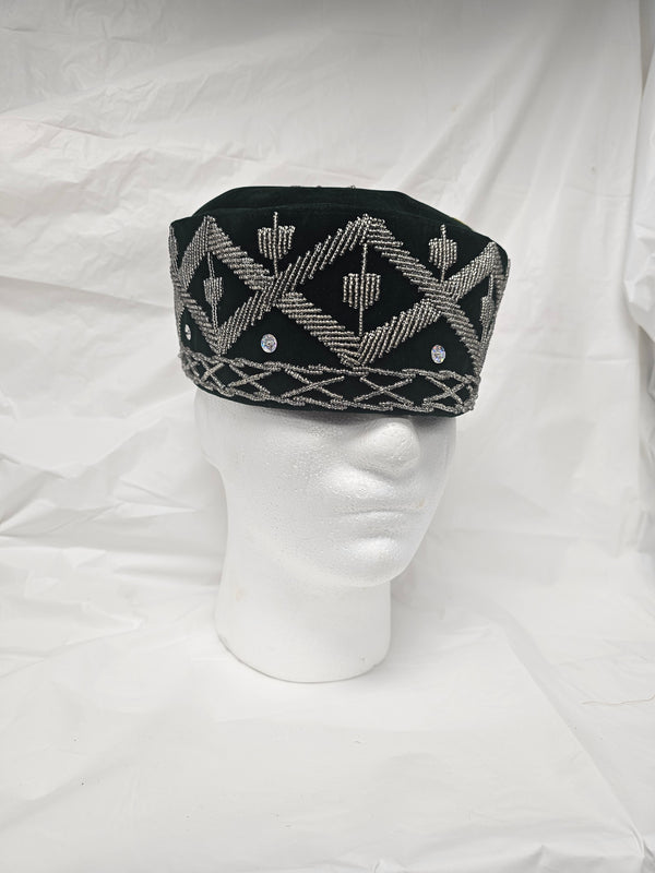 Cufi Luxury Wedding Green African Hat for men Cap