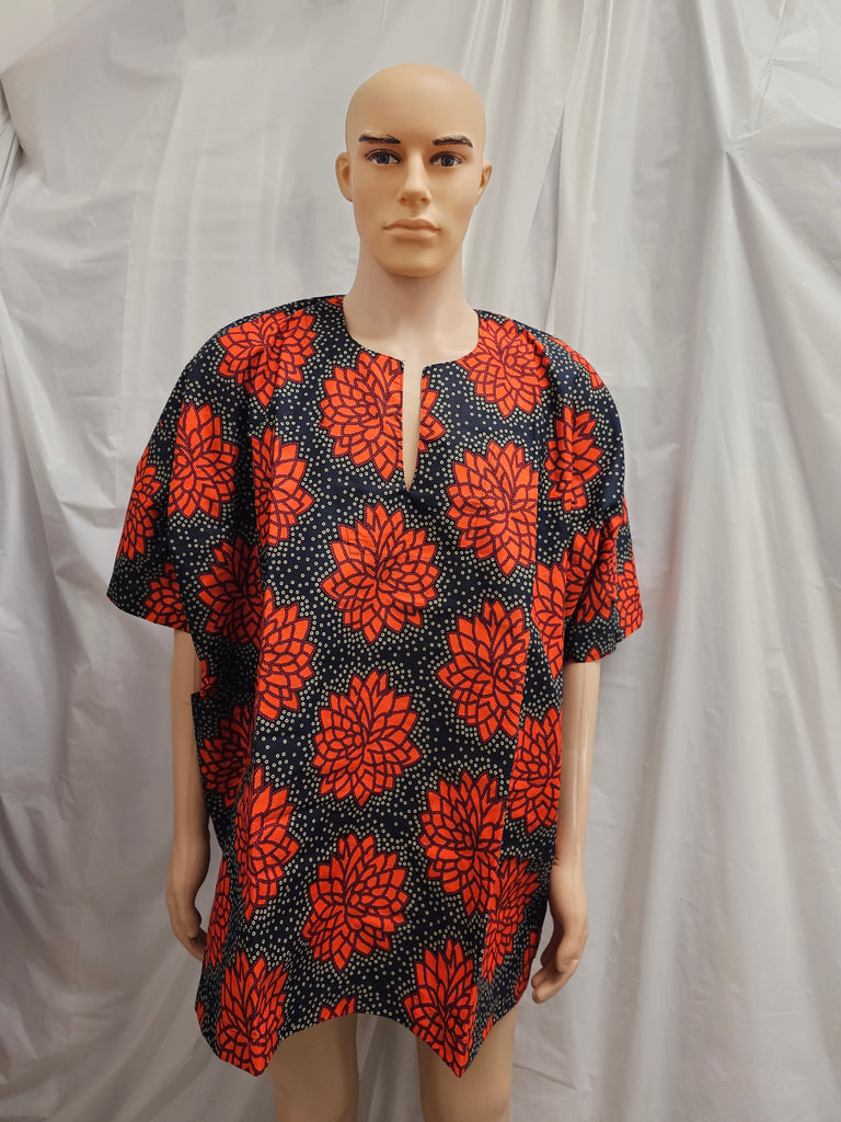 Traditional African Unisex Ankara Shirt Top 39