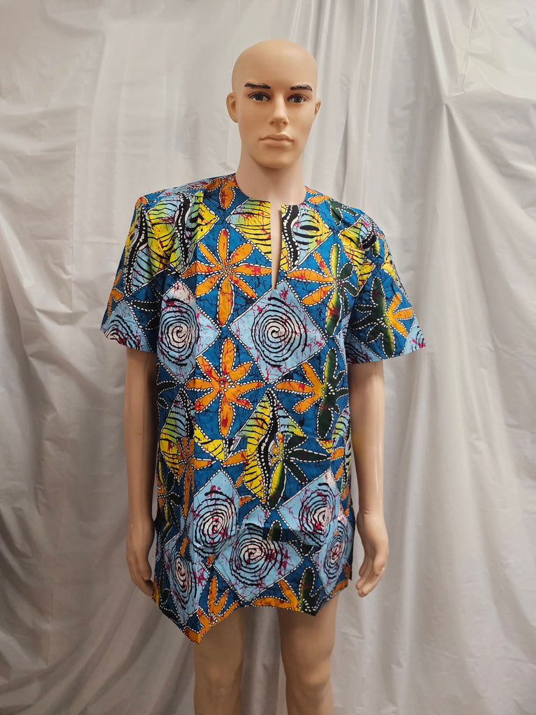 Traditional African Unisex Ankara Shirt Top 42