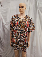 Beautiful Traditional African Unisex Ankara Shirt Top 41