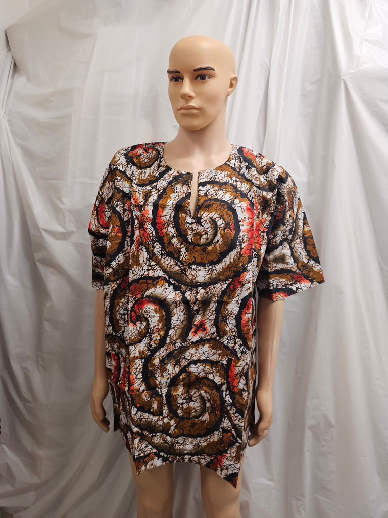 Beautiful Traditional African Unisex Ankara Shirt Top 41