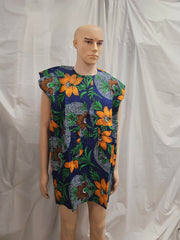 Short Sleeve Nigerian Traditional Danshiki Top