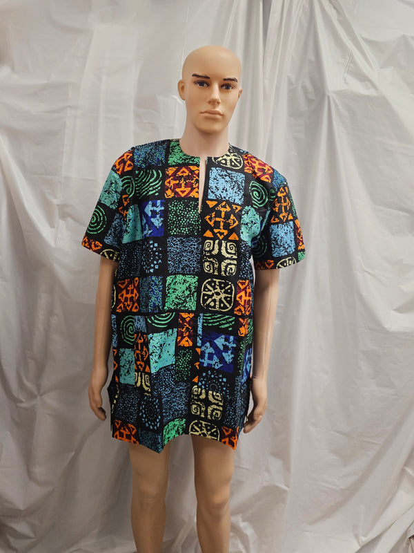 African Nigeria Traditional Unisex Danshiki Top