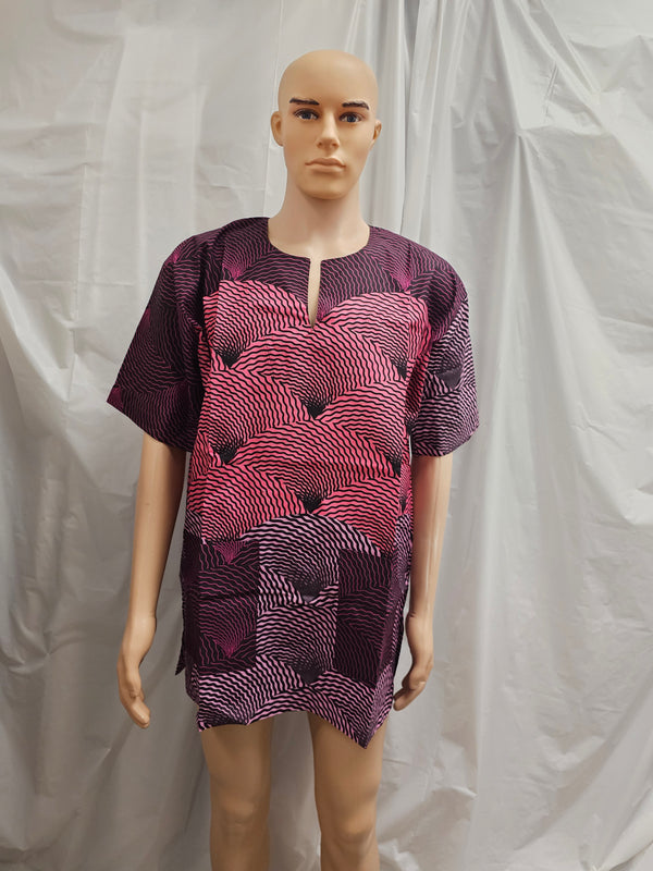 Men African Nigeria Traditional Unisex Danshiki Top