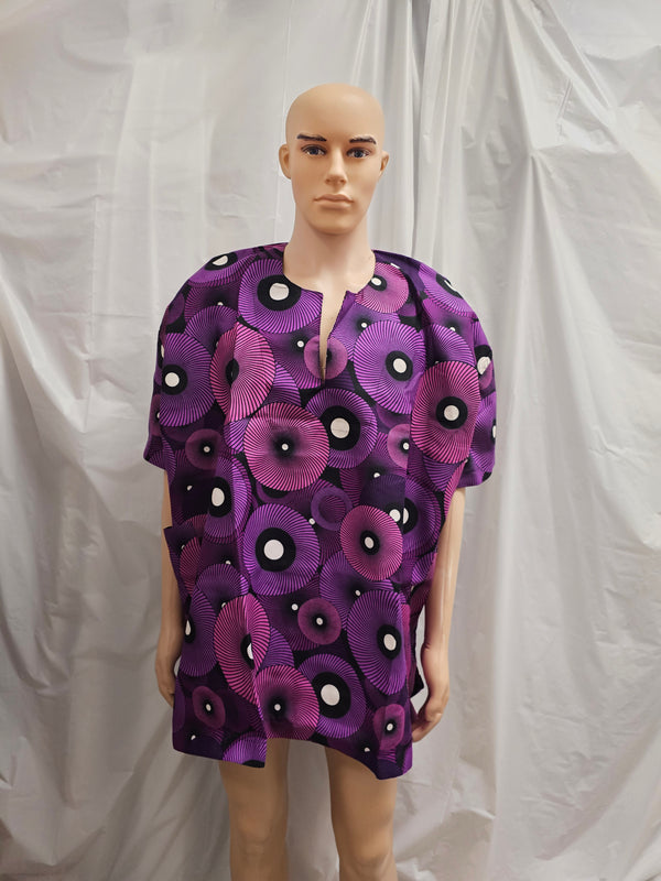 Men African Nigeria Traditional Unisex Danshiki Top