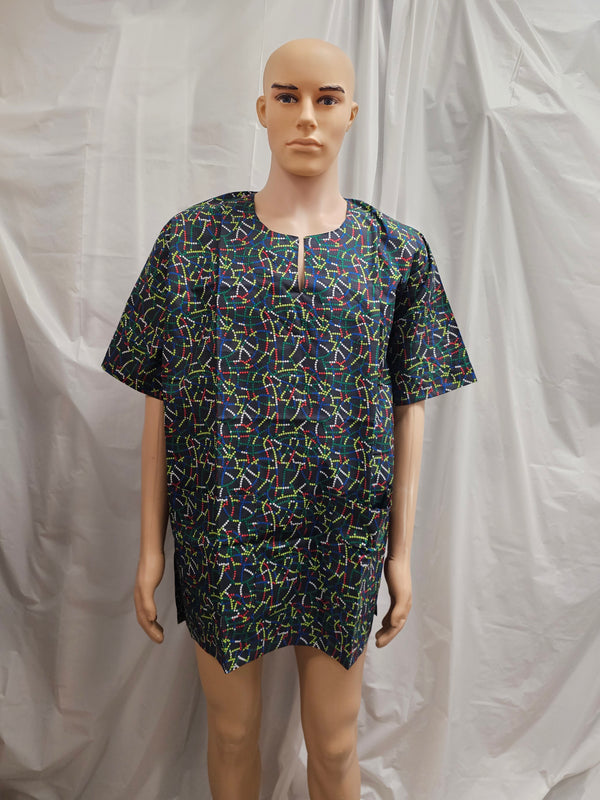 African unisex Nigeria Traditional Unisex Danshiki Top