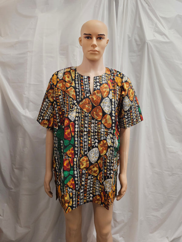 African unisex Nigeria Traditional Unisex Danshiki Top