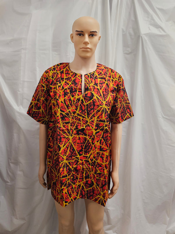African unisex Nigeria Traditional Unisex Danshiki Top