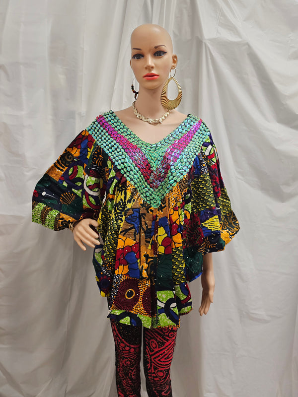 African print Traditional Classic Beautiful Women Top