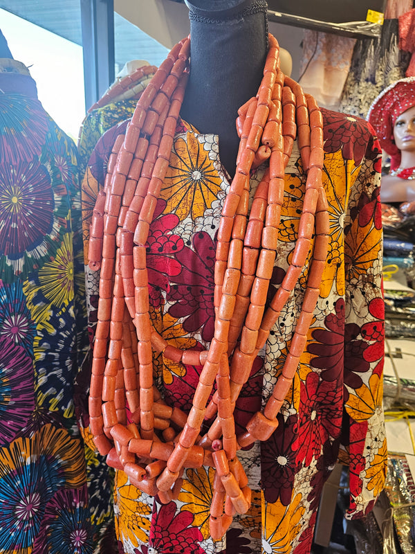 Bride and Groom  Original Africa Coral Beads, African Wedding Coral Accessories, Nigerian Edo Igbo Wedding Brides Accessories