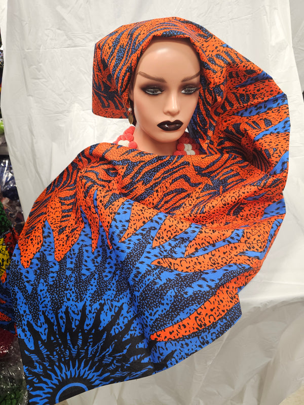 Traditional Ankara  Elegant Beautiful print Women Headtie Scarfs