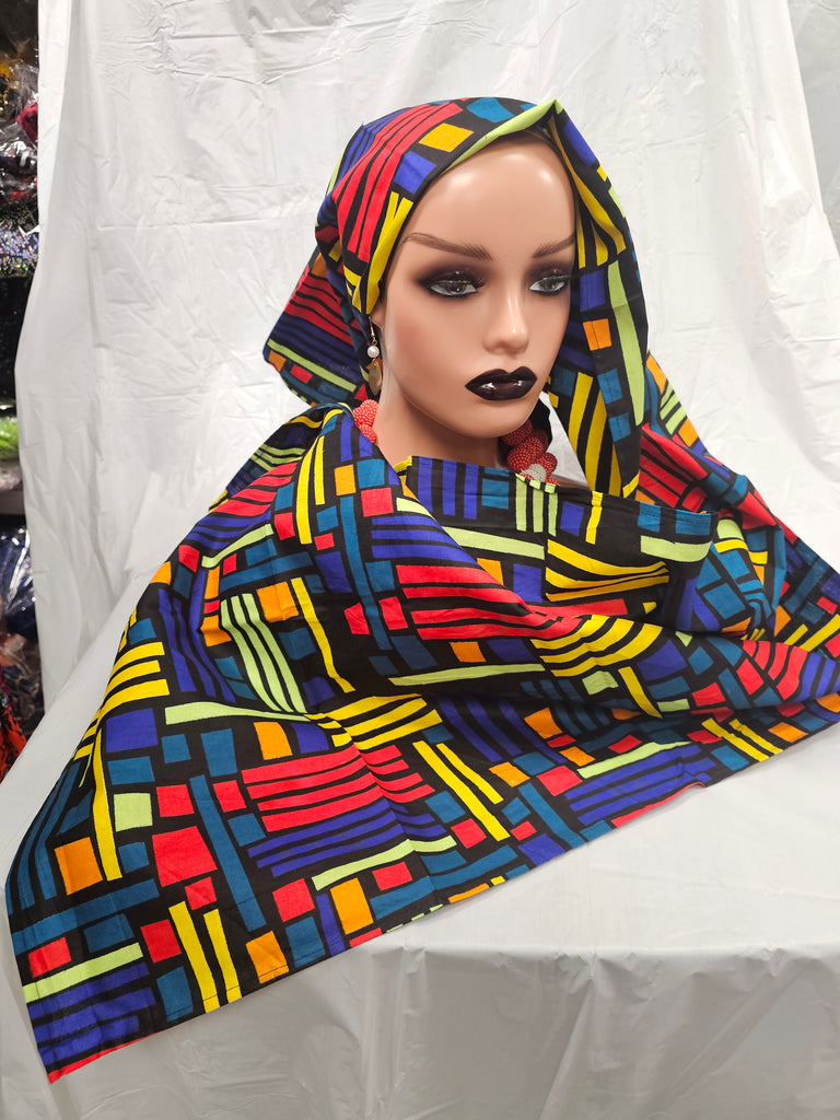 Traditional Ankara  Elegant Beautiful print Women Headtie Scarfs