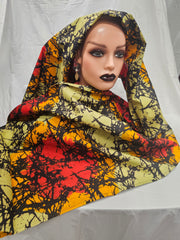 AfrcanHead Wraps for women Ankara  Elegant Beautiful print Women Headtie Scarfs