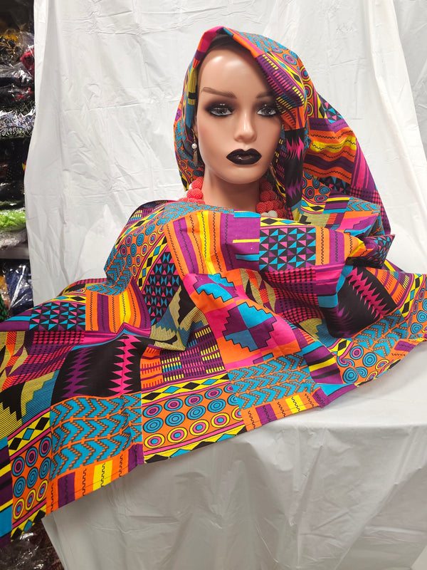 Head Wraps Ankara  Elegant Beautiful print Women Headtie Scarfs