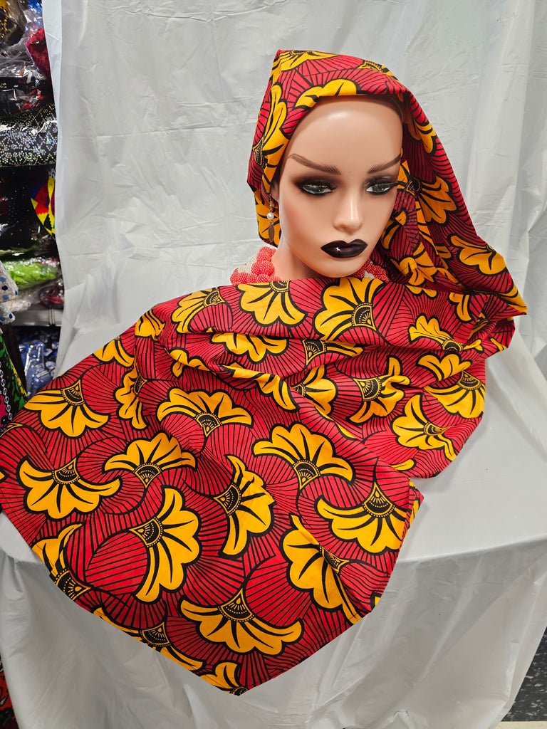 African Lovely Scarf Women African Scarfs Ankara Print wax Women Headtie Scarfs