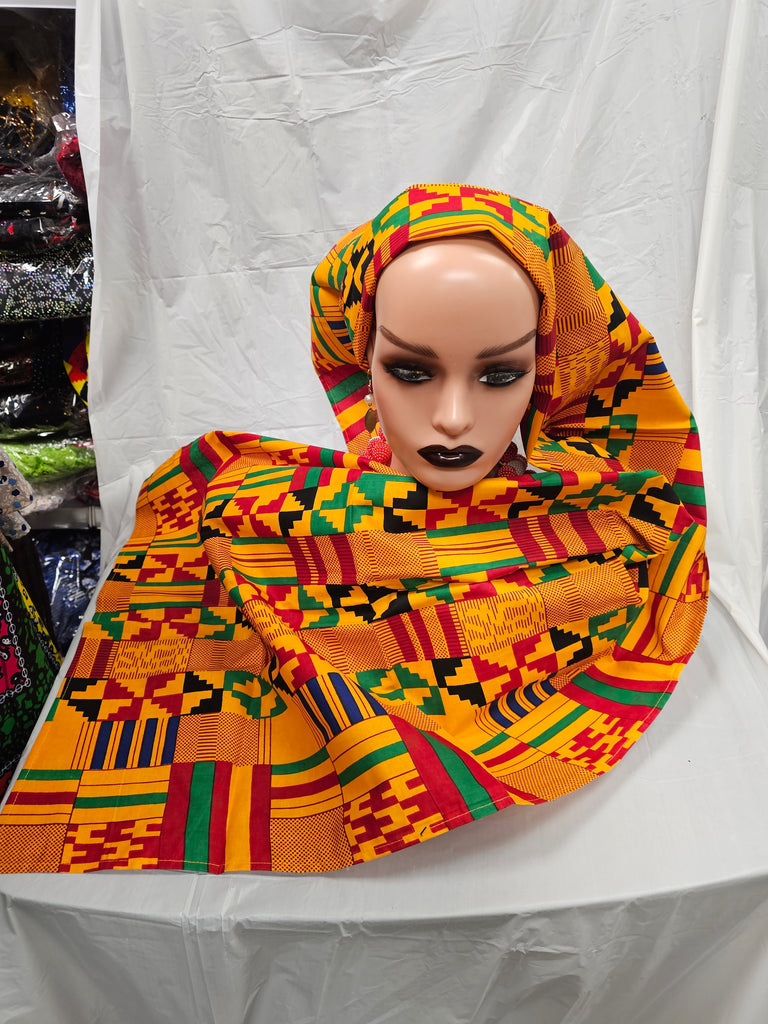 Beautiful African Scarfs Ankara Print wax Women Headtie Scarfs