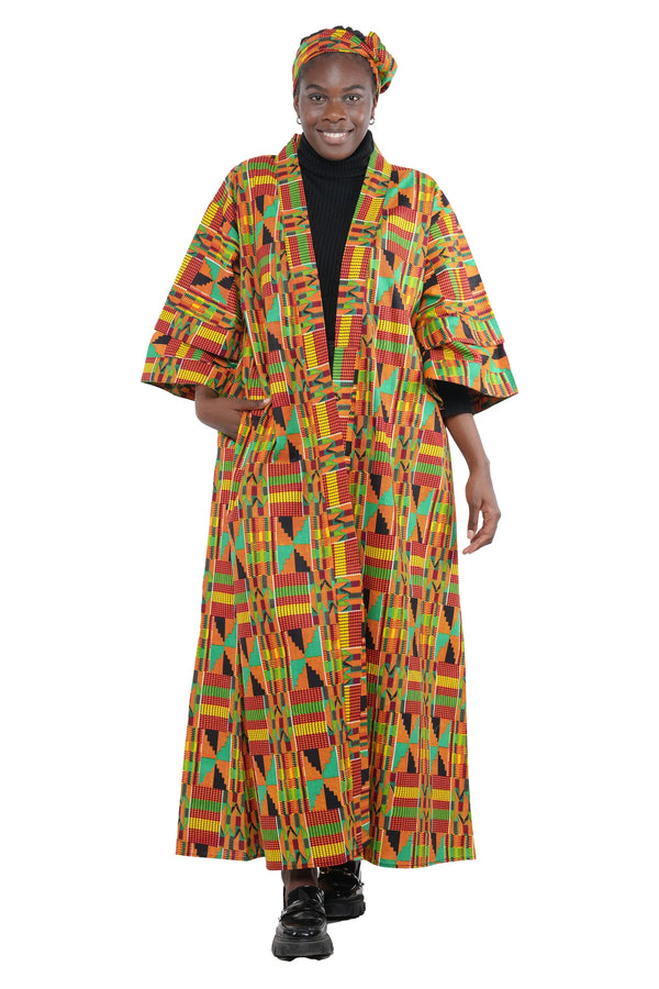 Classic African Long women Robe Jacket Dress