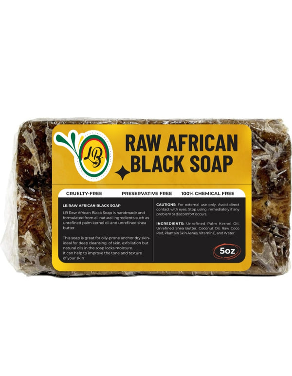Raw African Black soap
