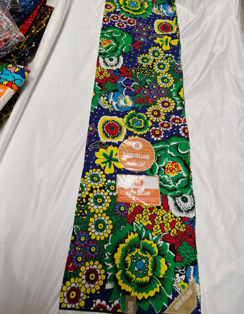 Super holland High Quality Ankara print Fabric 6 yard