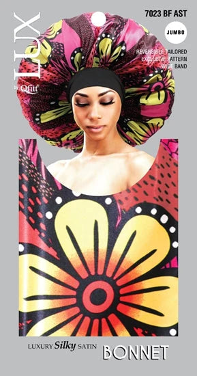 LUX PATTERN LUXURY SILKY SATIN BONNET
