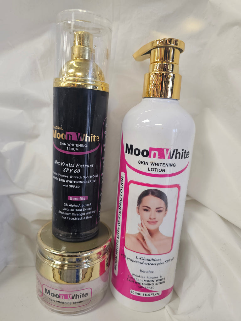 3 PCS Moon white Brightening Glowing body milk