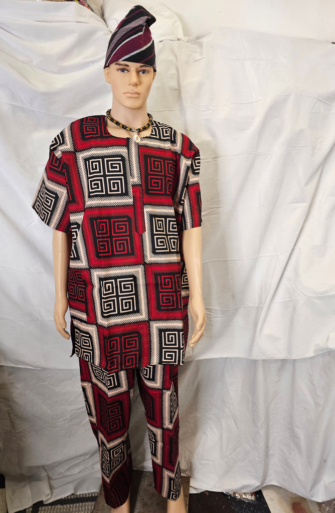 Ankara African Men Suit 2 piece set