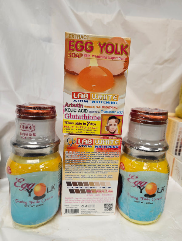Clearism Egg Yolk Toning Fade Cream 250ml With Soap & face cream