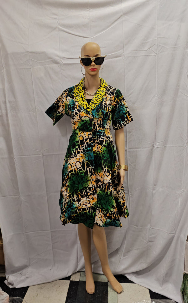 African Women Ready to Wear Dress Short Dress