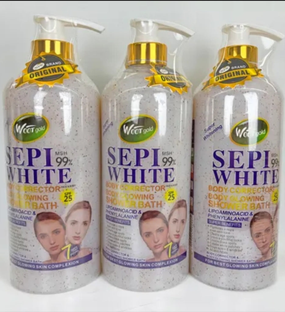 Veetgold Sepi White Shower Bath Extra Whitening Glowing Shower 1000ml