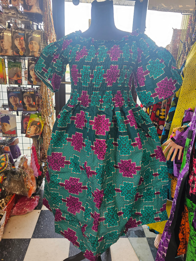 Beautiful Smoky Ankara dress one size fit all