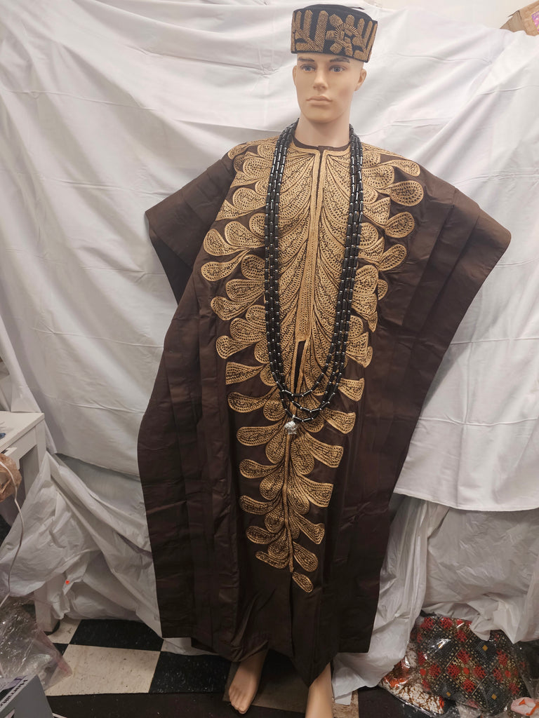 Senator High Quality Luxury piece Suit AgbadaWedding Party Nigeria MEN TRADITIONAL AFRICAN CLOTHING