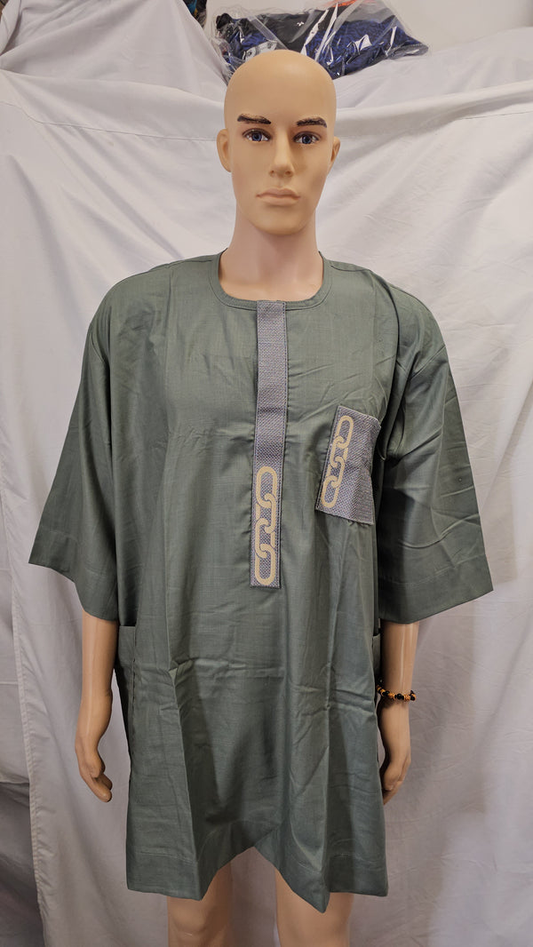 African Wedding TRADITIONAL  High Class  Wedding high Quality Men 2 piece set Top & Pant 👖