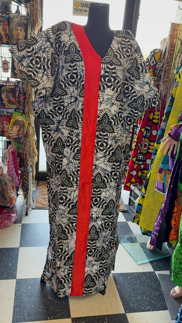 Black Beautiful Red Ankara dress Ready to wear