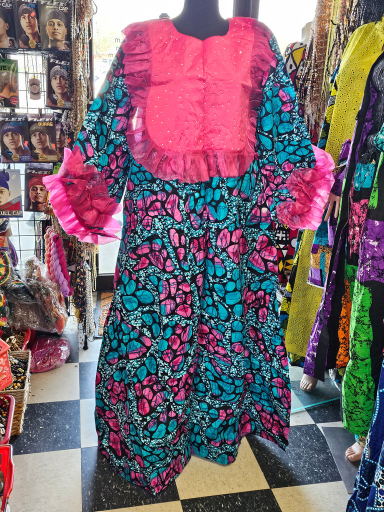 Pink Beautiful Ankara dress Ready to wear