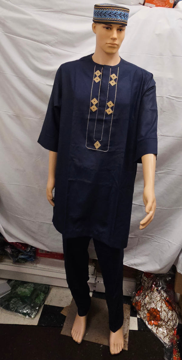 Hig Quality Men l African Shirt & Trousers set