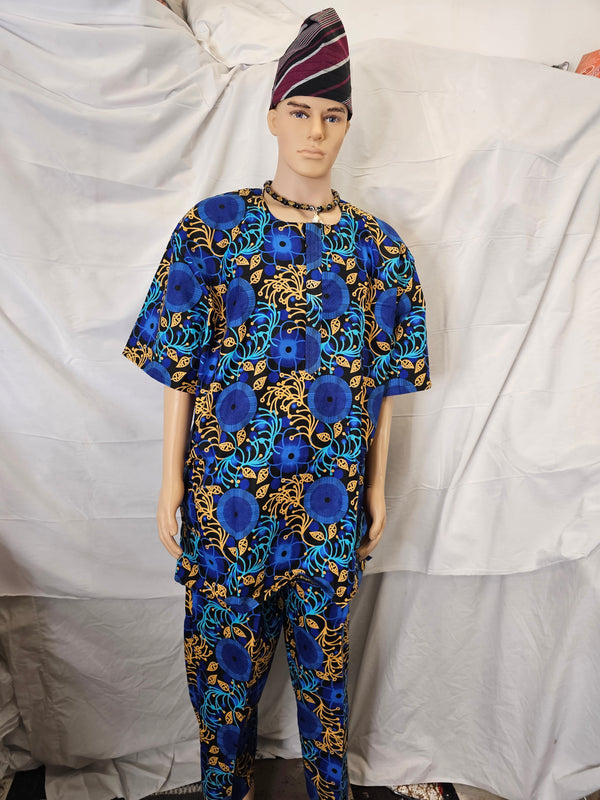 African outfit Traditional Wedding Ankara African Men Suit 2 piece set