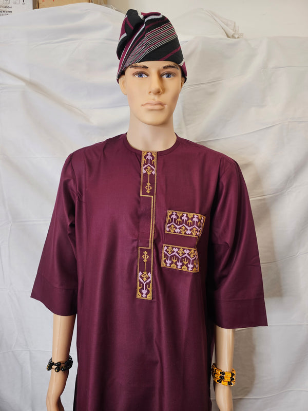 2 piece Suit Wedding Party Nigeria MEN TRADITIONAL AFRICAN CLOTHING