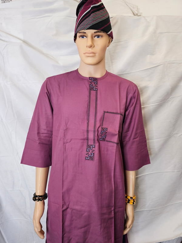 2 piece Wedding Party Nigeria MEN TRADITIONAL AFRICAN CLOTHING