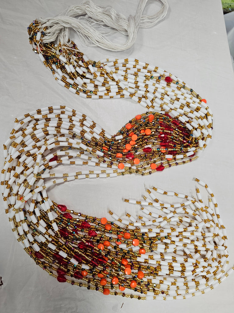 African Rope Waist Beads Belly Jewelry #17