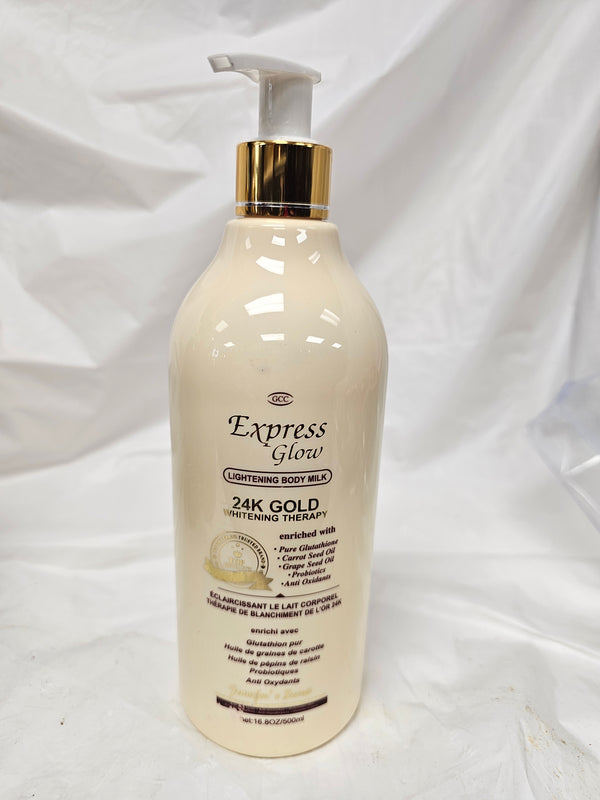 Express Glow 24k Gold  Brightening body milk 500ml