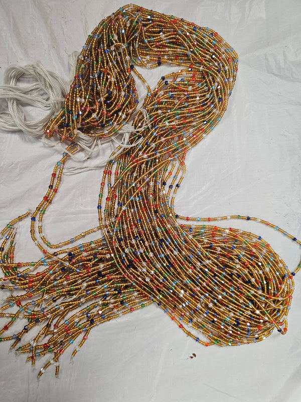 African Rope Waist Beads Belly Jewelry #13
