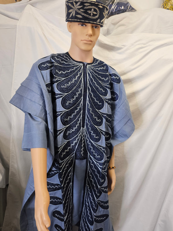 3 Piece Agbada Elegant High Class Men Wedding high Quality Men Clothing