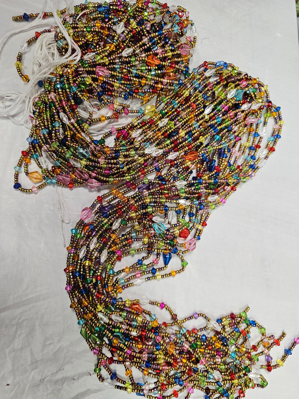 African Rope Waist Beads Belly Jewelry #23