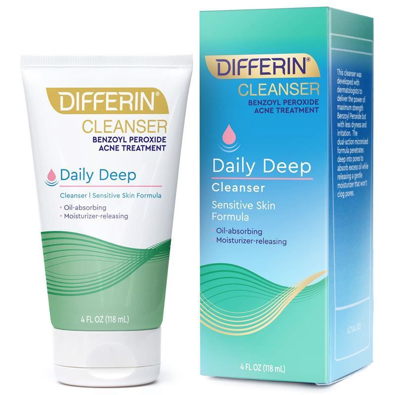 Differin Daily Deep Cleanser with Benzoyl Peroxide 4oz