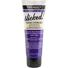 Aunt Jackie's Grapeseed Style and Shine Recipes Slicked Flexible Hair Styling Glue, Superior Hold, 4 Ounce