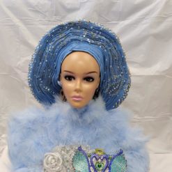 Beautiful Traditional Bridal Feathers Hand Fan