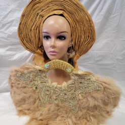 Classic Gold Wedding Bridal Hand Fan