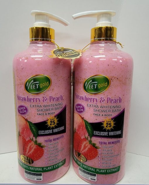 veetgold strawberry & peach shower gel100ml